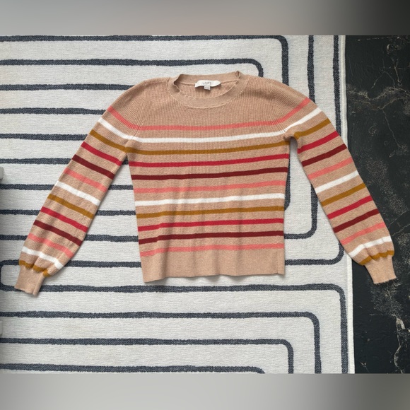 Loft petite horizontal striped sweater - Picture 1 of 11